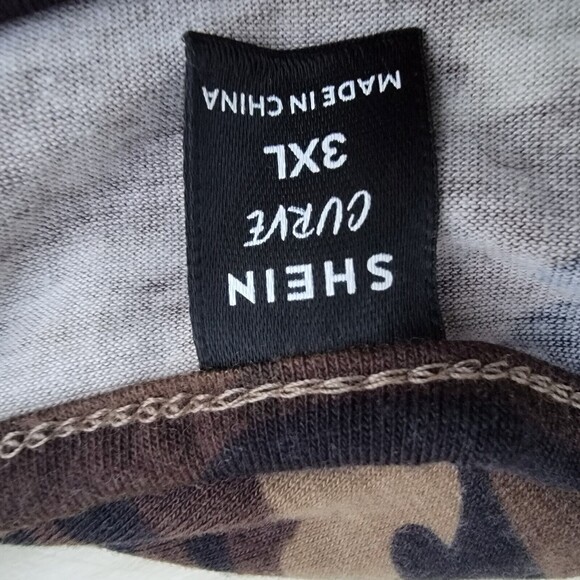 shein curve camo print maxi dress wmns sz 3XL - Picture 3 of 4